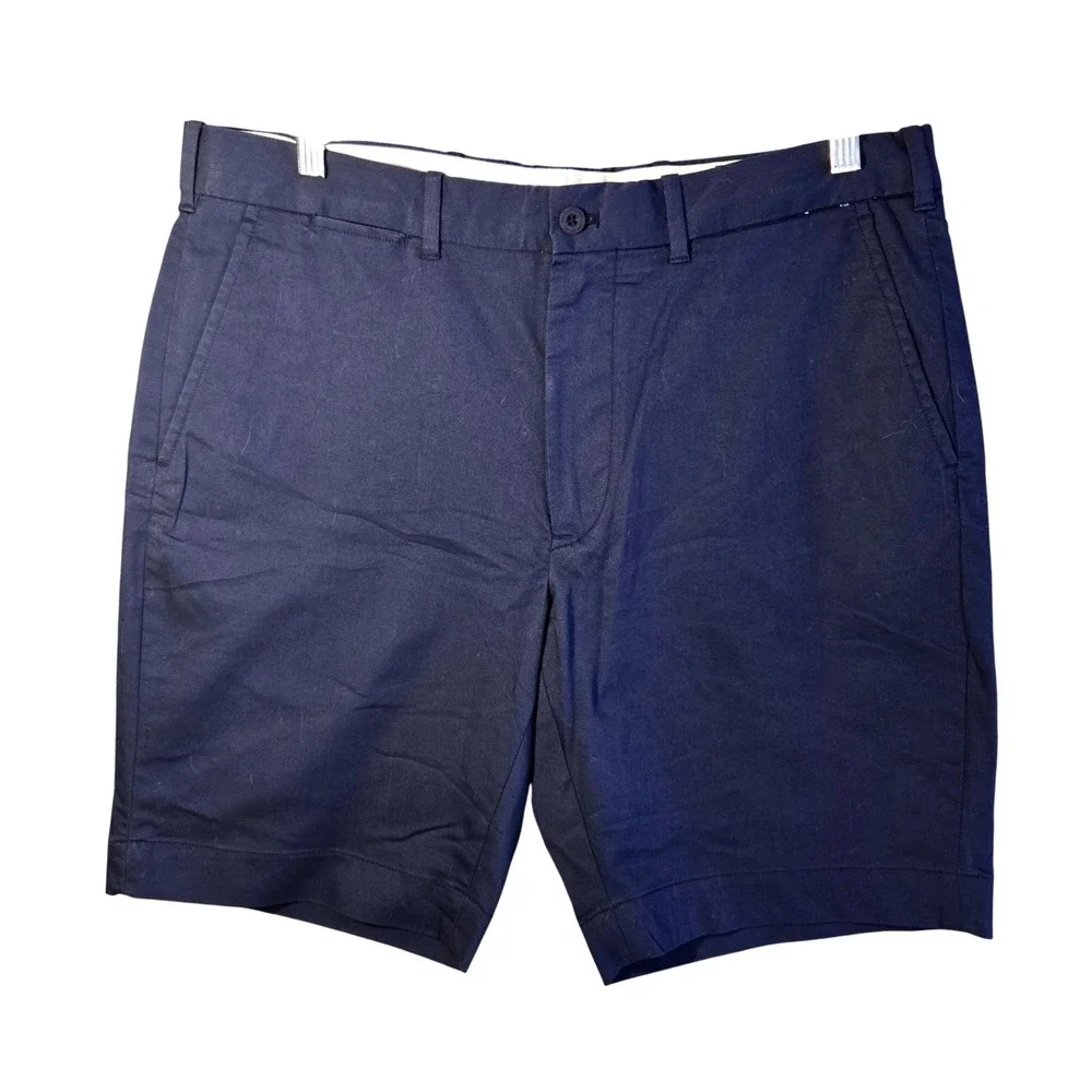 Polo Ralph Lauren Mens Navy Blue Performance Golf Tailored Fit Shorts Size 33
